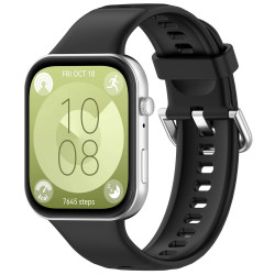 Λουράκι Σιλικόνης για Huawei Watch Fit 3 / Fit 4 / 4 Pro – Black