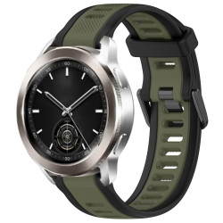 Λουράκι Σιλικόνης 22mm Dual Color για Huawei Watch GT4/GT3/GT2/GT2e/GT2 Pro/GT 46mm – Green/Black