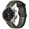 Λουράκι Σιλικόνης 22mm Dual Color για Huawei Watch GT4/GT3/GT2/GT2e/GT2 Pro/GT 46mm – Green/Black