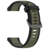 Λουράκι Σιλικόνης 22mm Dual Color για Huawei Watch GT4/GT3/GT2/GT2e/GT2 Pro/GT 46mm – Green/Black