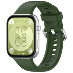Λουράκι Σιλικόνης για Huawei Watch Fit 3 / Fit 4 / 4 Pro – Army Green