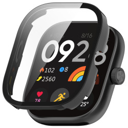 Θήκη Προστασίας με Τζαμάκι για Redmi Watch 4 / Watch 5 – Black
