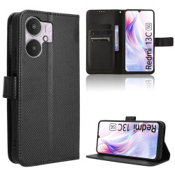 Θήκη Πορτόφολι Diamond Book για Xiaomi Redmi 13C 4G / 13C 5G – Black