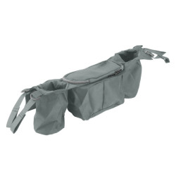 Universal Θήκη Βάση Κινητού & Ποτηροθήκη Baby Stroller Organizer για καρότσι – Grey