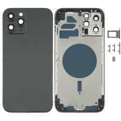 Πίσω Καπάκι Back Housing Cover για iPhone 12 Pro Max – Μαύρο