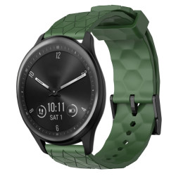 Λουράκι Σιλικόνης 20mm Football για Huawei Watch GT2 42mm - Army Green