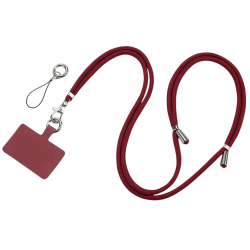 Universal Neck Lanyard Λουράκι Λαιμού για Κινητά – Wine Red