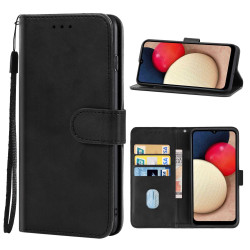 Θήκη Πορτοφόλι Leather Style για Samsung Galaxy A12 / A12 Nacho – Black