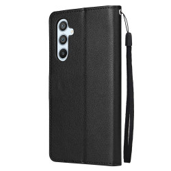 Θήκη Πορτοφόλι Leather Style Book Case για Samsung Galaxy A54 – Black