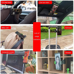 Sun Visor Πολυλειτουργική Βάση Στήριξης Κινητού Tηλεφώνου πίσω καθίσματος αυτοκινήτου – Grey
