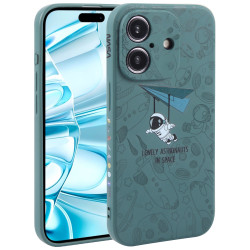 Θήκη Σιλικόνης Astronaut για iPhone 16 – Green