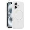Θήκη Σιλικόνης με MagSafe Liquid Silicone για iPhone 16 - White