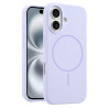 Θήκη Σιλικόνης με MagSafe Liquid Silicone για iPhone 16 – Lilac