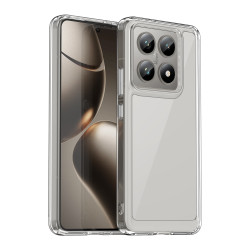 Θήκη Σιλικόνης Colorful Series με Ακρυλική Πλάτη για Xiaomi 14T – Διάφανο