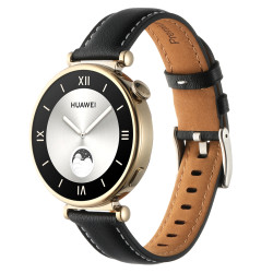 Δερμάτινο Λουράκι 18mm για Huawei Watch GT4 41mm / GT5 41mm – Black
