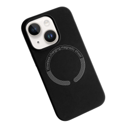 Θήκη Σιλικόνης Liquid Silicone Magnetic Magsafe Case για iPhone 13 / 14 – Μαύρο