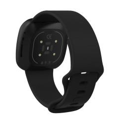 Λουράκι Σιλικόνης Small για Fitbit Versa 3 / Versa 4 / Sense 2 / Sense - Black