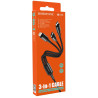 BOROFONE BX50 Καλώδιο Φόρτισης 3 σε 1 με Micro Usb / Lightning / Type-C 1m 2.4A – Black Braided