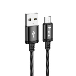 HOCO X89 Καλώδιο Φόρτισης & Δεδομένων Micro USB 1.0m 2.4A – Black Braided