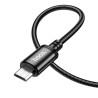 HOCO X89 Καλώδιο Φόρτισης & Δεδομένων Micro USB 1.0m 2.4A – Black Braided