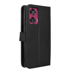 Θήκη Πορτοφόλι Diamond Magnet για Motorola Edge 50 Fusion - Black