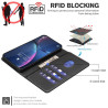 Θήκη Σιλικόνης Litchi Texture με RFID Block για Xiaomi Redmi 15C 4G/5G (173mm) / Poco C85 5G – Black