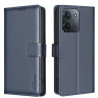 Θήκη Σιλικόνης Litchi Texture με RFID Block για Xiaomi Redmi 15C 4G/5G (173mm) / Poco C85 5G – Blue