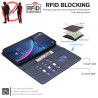 Θήκη Σιλικόνης Litchi Texture με RFID Block για Xiaomi Redmi 15C 4G/5G (173mm) / Poco C85 5G – Blue