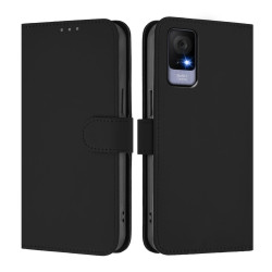 Θήκη Πορτοφόλι Skin Feel Leather για TCL 405 / 406 / 408 – Black