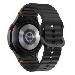 Λουράκι Σιλικόνης Wave Sport Band για Samsung Galaxy Watch 7 40mm / 44mm - Black