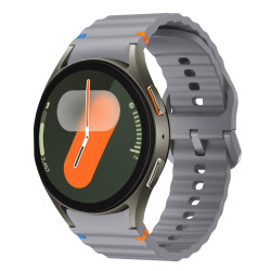 Λουράκι Σιλικόνης Wave Sport Band για Samsung Galaxy Watch 7 40mm / 44mm – Dark Grey