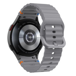 Λουράκι Σιλικόνης Wave Sport Band για Samsung Galaxy Watch 7 40mm / 44mm – Dark Grey