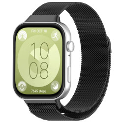 Μαγνητικό Λουράκι Milanese για Huawei Watch Fit 3 / Fit 4 / 4 Pro – Black