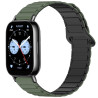 Μαγνητικό Λουράκι Σιλικόνης Dual Color για Redmi Watch 5 Lite / 5 Active - Dark Green / Black
