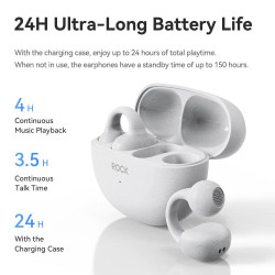 Ασύρματα Ακουστικά EarCuffs ROCK EB500 RAU07590 Bluetooth 5.4 – White
