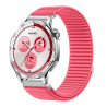 18mm Υφασμάτινο Λουράκι Hook&Loop για Huawei Watch GT5 / GT4 41mm – Pink