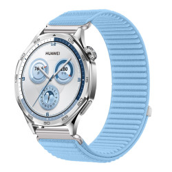 22mm Υφασμάτινο Λουράκι Hook&Loop για Huawei Watch GT5 Pro/GT5/GT4/GT3/GT2/GT2e/GT2 Pro/GT 46mm – Island Blue