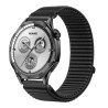 22mm Υφασμάτινο Λουράκι Hook&Loop για Huawei Watch GT5 Pro/GT5/GT4/GT3/GT2/GT2e/GT2 Pro/GT 46mm – Black