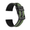 22mm Λουράκι Σιλικόνης με Δερμάτινη Επένδυση για Huawei Watch GT5 Pro/GT5/GT4/GT3/GT2/GT2e/GT2 Pro/GT 46mm – Green