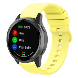 22mm Λουράκι Σιλικόνης Pure Color για Huawei Watch GT5 Pro/GT5/GT4/GT3/GT2/GT2e/GT2 Pro/GT 46mm – Yellow