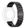 20mm Μεταλλικό Λουράκι 3Bead Stainless Steel για Huawei Watch GT2 42mm (Black)