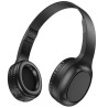 Hoco W46 Foldable Ασύρματα/Ενσύρματα Over Ear Ακουστικά με 20 ώρες Λειτουργίας - Black