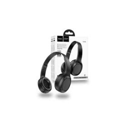 Hoco W46 Foldable Ασύρματα/Ενσύρματα Over Ear Ακουστικά με 20 ώρες Λειτουργίας - Black