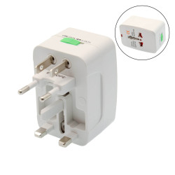 Universal International Travel Adaptor All-in-One - White