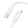 HOCO X115 60W Καλώδιο Φόρτισης & Δεδομένων Type-C σε Type-C 1m – White