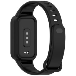 Λουράκι Σιλικόνης Solid Color για Redmi Band 3 / Smart Band 9 Active – Black