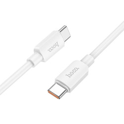 HOCO X96 100W 5A Καλώδιο Φόρτισης & Data Cable USB-C σε USB-C 1m - White