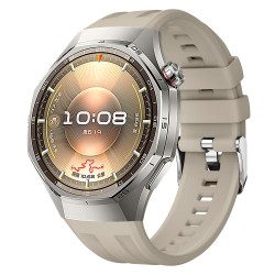 Λουράκι Σιλικόνης Solid Color για Huawei Watch GT6 Pro 46mm με μεταλλικό κούμπωμα – Grey