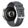 Λουράκι Σιλικόνης Solid Color για Huawei Watch GT6 Pro 46mm με μεταλλικό κούμπωμα – Dark Grey