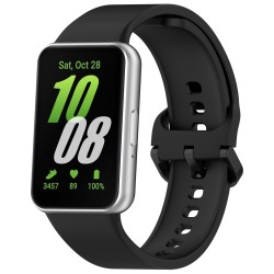 Λουράκι Σιλικόνης Solid Color για Samsung Galaxy Fit 3 - Black